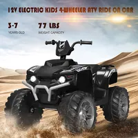 12v Kids 4-wheeler Atv Quad Ride On Car W/ Led Light & Music