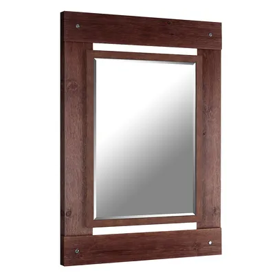 43 X 30 Inch Designer Natural Wood Wall Mirror
