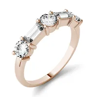 14k Rose Gold & 1.15 Ct. T.w. Created Moissanite Stackable Band