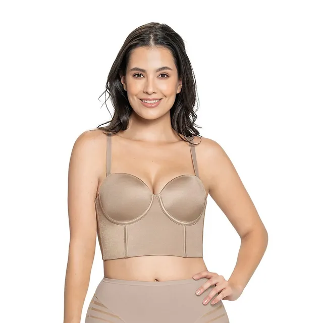 Low-Coverage Convertible Strapless Underwire Bra for Women