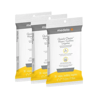 90-Count Resealable Breast Pump Quick Clean Wipes