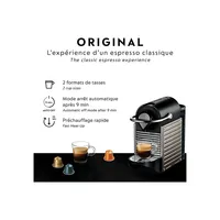Pixie Espresso Machine by Breville with Aeroccino, Titan BEC460TTN1BUC1