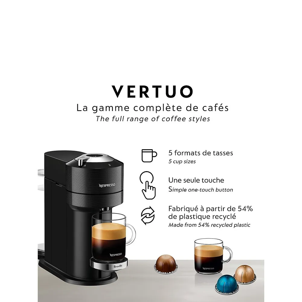 Vertuo Next Premium Coffee & Espresso Machine, Black BNV530BLK1BUC1