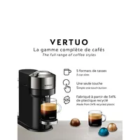 Vertuo Next Deluxe Coffee & Espresso Machine by Breville with Aeroccino, Dark Chrome BNV570DCR1BUC1
