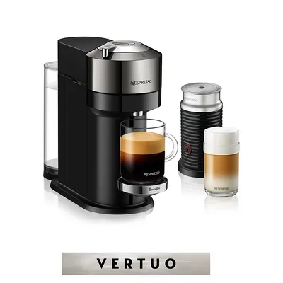 Vertuo Next Premium Coffee Machine with Aeroccino, Dark Chrome BNV570DCR1BUC1