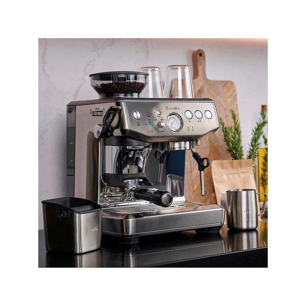 Starfrit - Espresso and Cappuccino Coffee Machine, Includes Rotating Steam  Nozzle and Milk Frother, Black