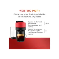 Vertuo Pop+ Coffee Pod Machine By Breville With Aeroccino3, Spicy Red ​BNV151RED1BUC1