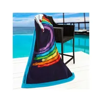Drip Rainbow Beach Towel
