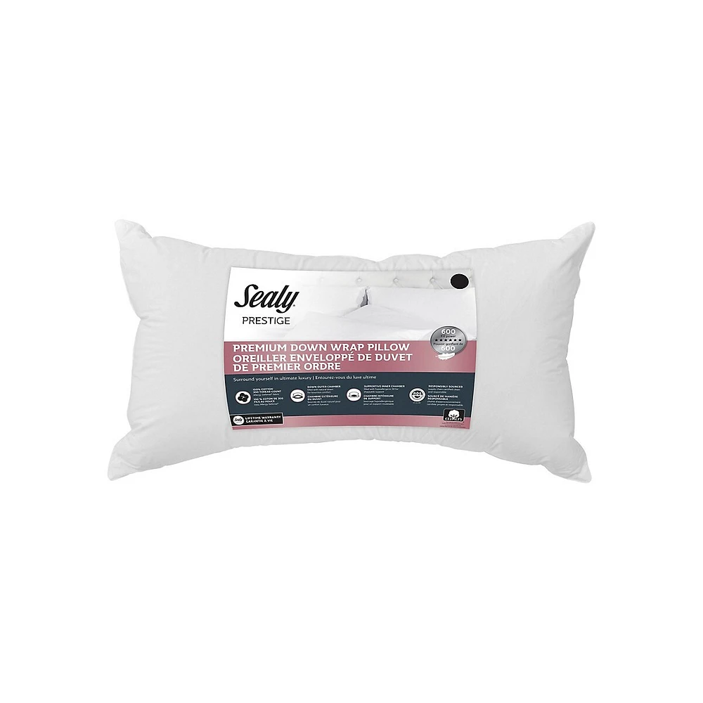 300-Thread Count Cotton Wrap Pillow