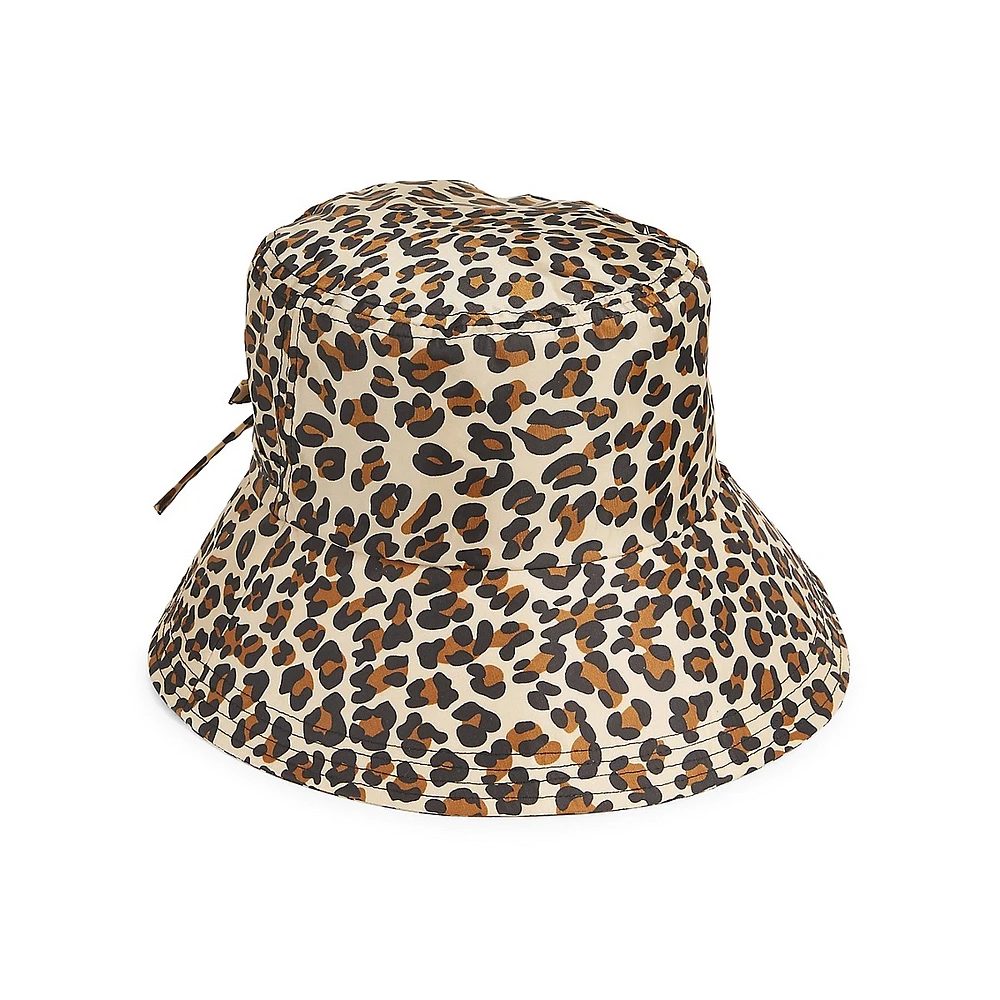 Split Back Bow Bucket Rain Hat