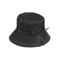 Split Back Bow Bucket Rain Hat