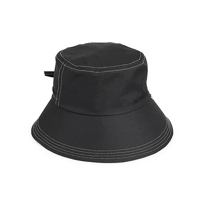 Split Back Bow Bucket Rain Hat