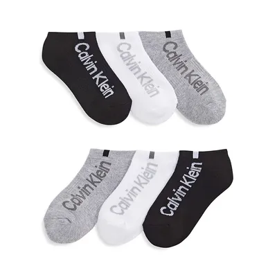 Girl's 6 Pair Pack Athletic No Show Socks