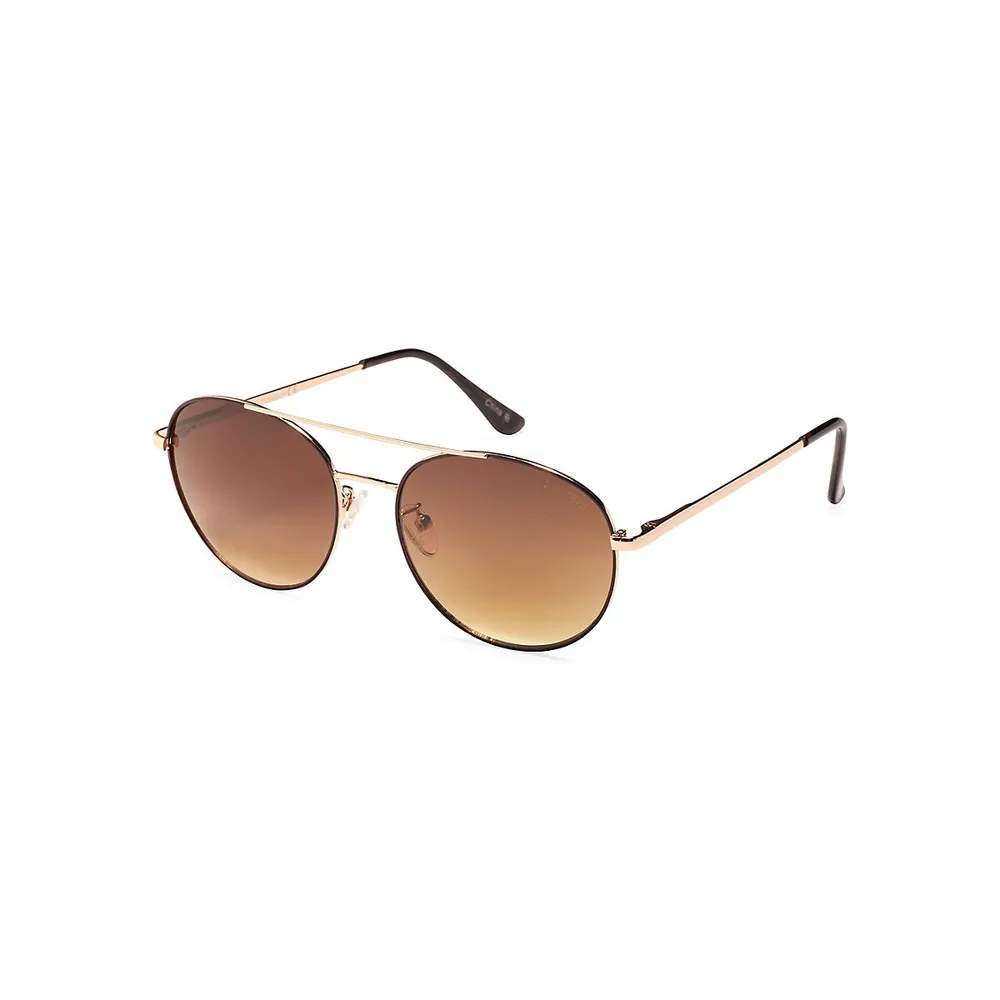 Barbara 55MM Round Sunglasses