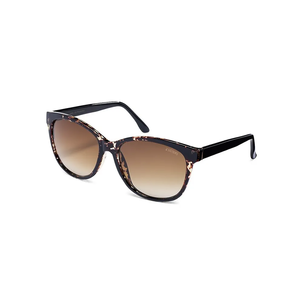 Jean Tortoiseshell 52MM Square Sunglasses