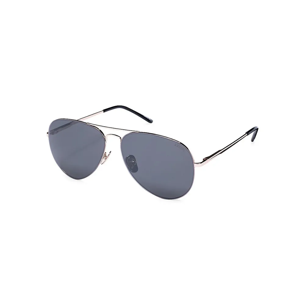 Leslie 59MM Aviator Sunglasses