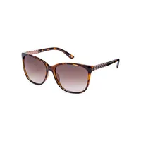 Lunettes de soleil aviateur écaille de tortue Nuala, 59 mm