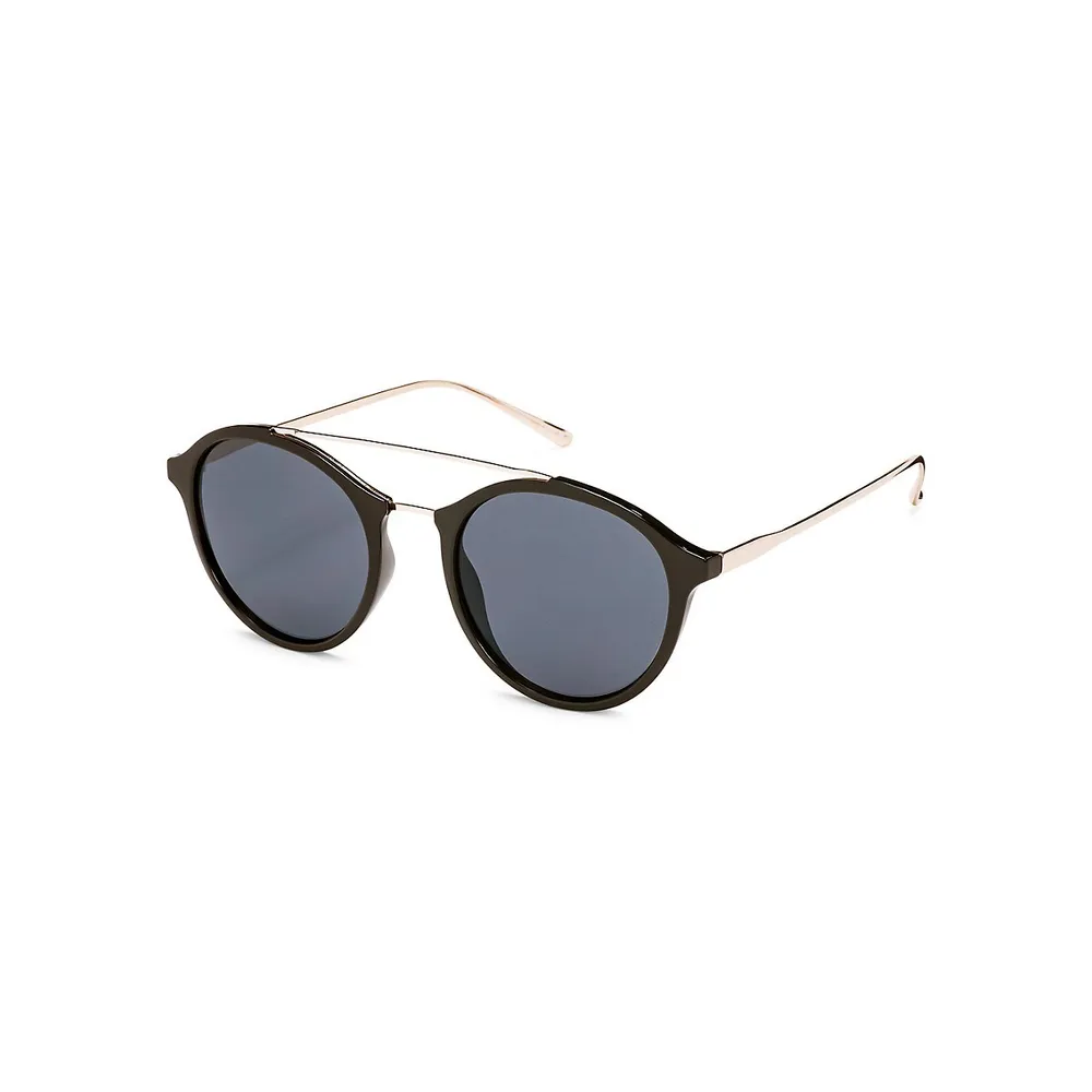 Brooke 49MM Round Sunglasses