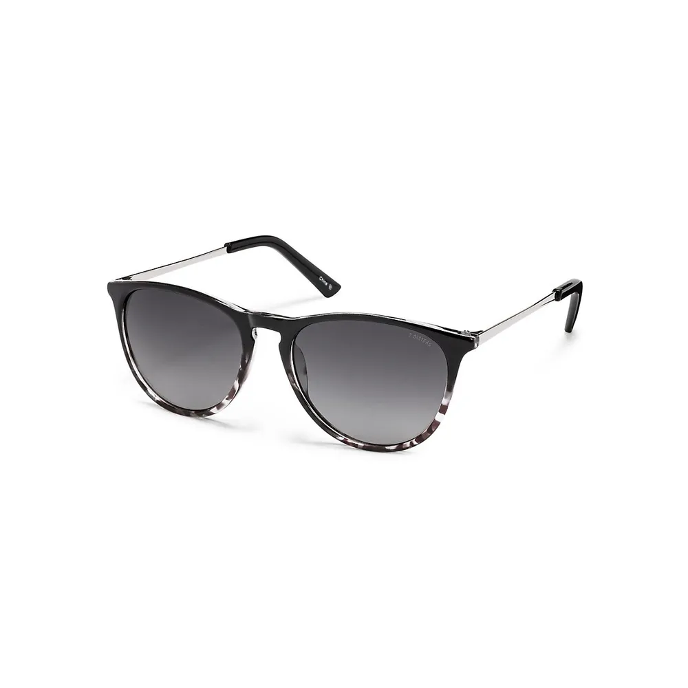 55MM Adele Polarized Square Sunglasses