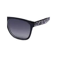 Edith Tortoiseshell 56MM Square Sunglasses