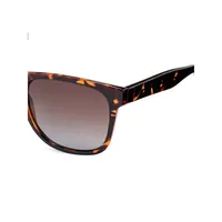 56MM Edith Polarized Square Sunglasses