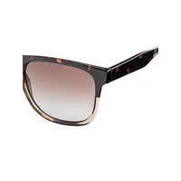 Edith 56MM Polarized Aviator Sunglasses