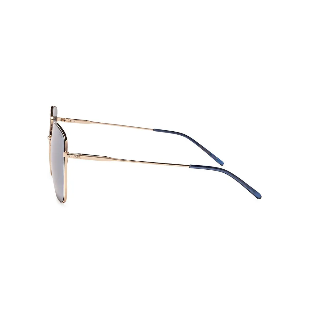 Lisbon 55MM Square Sunglasses