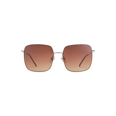 Lisbon 57MM Square Sunglasses