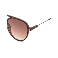 Vienna Tort 55MM Aviator Sunglasses