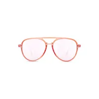 Vienna Peach 55MM Aviator Sunglasses