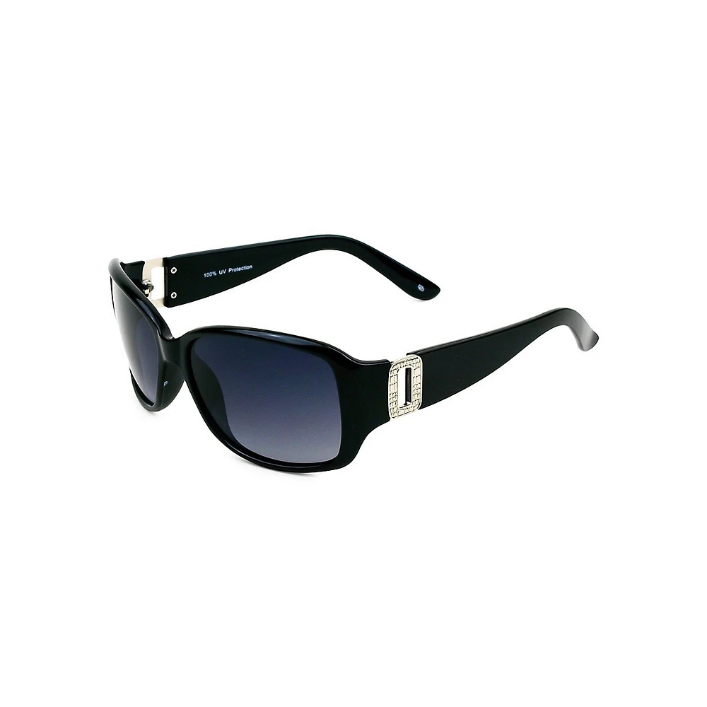 Lunettes de soleil enveloppantes Leigh, 59 MM