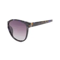 Lara 55MM Polarized Rounded Sunglasses