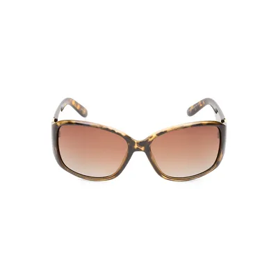 Leigh 59MM Polarized Wrap Sunglasses