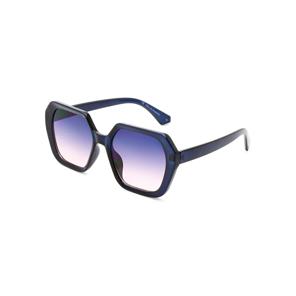 Elianna 55MM Oversized Rectangle Sunglasses