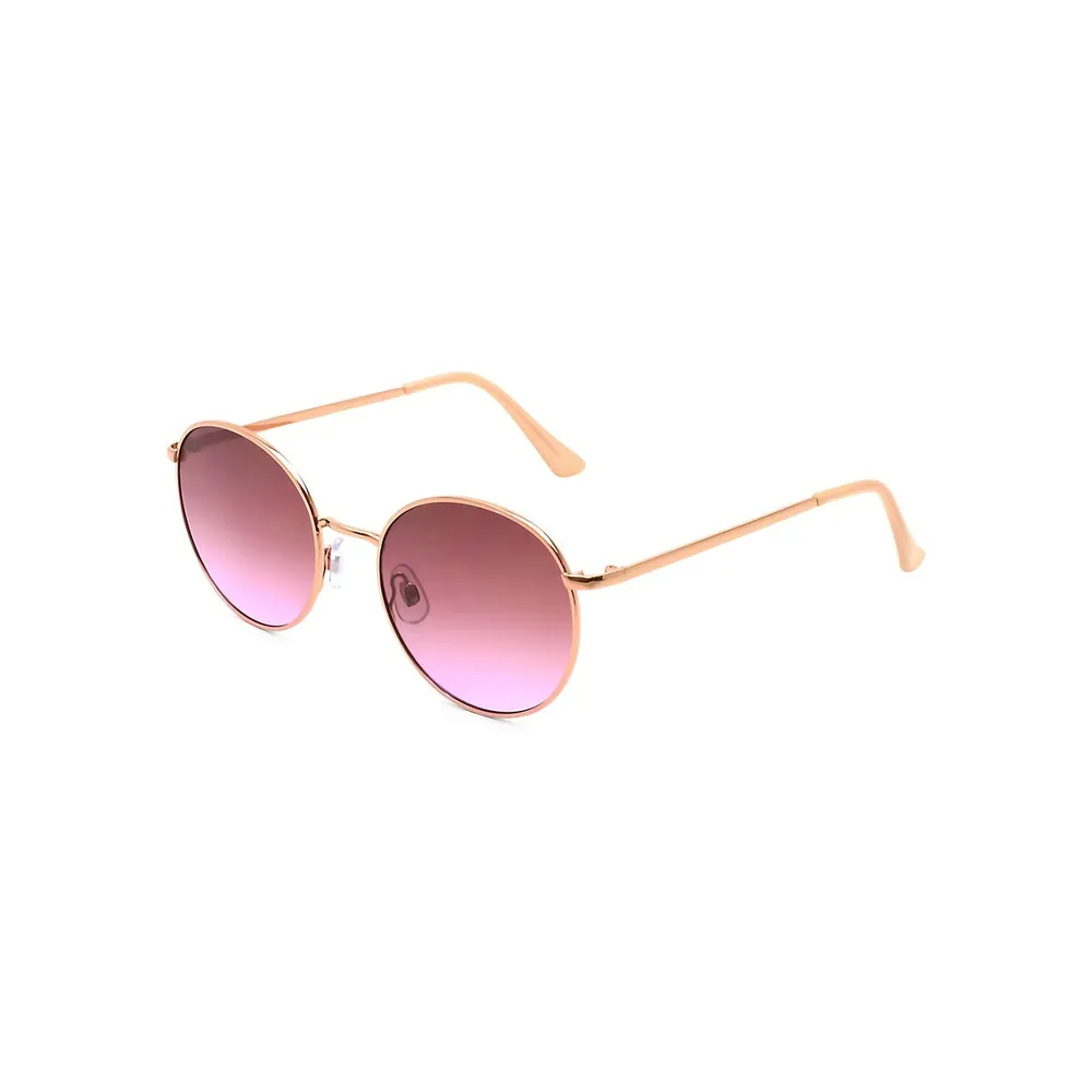 Elly 55MM Round Sunglasses