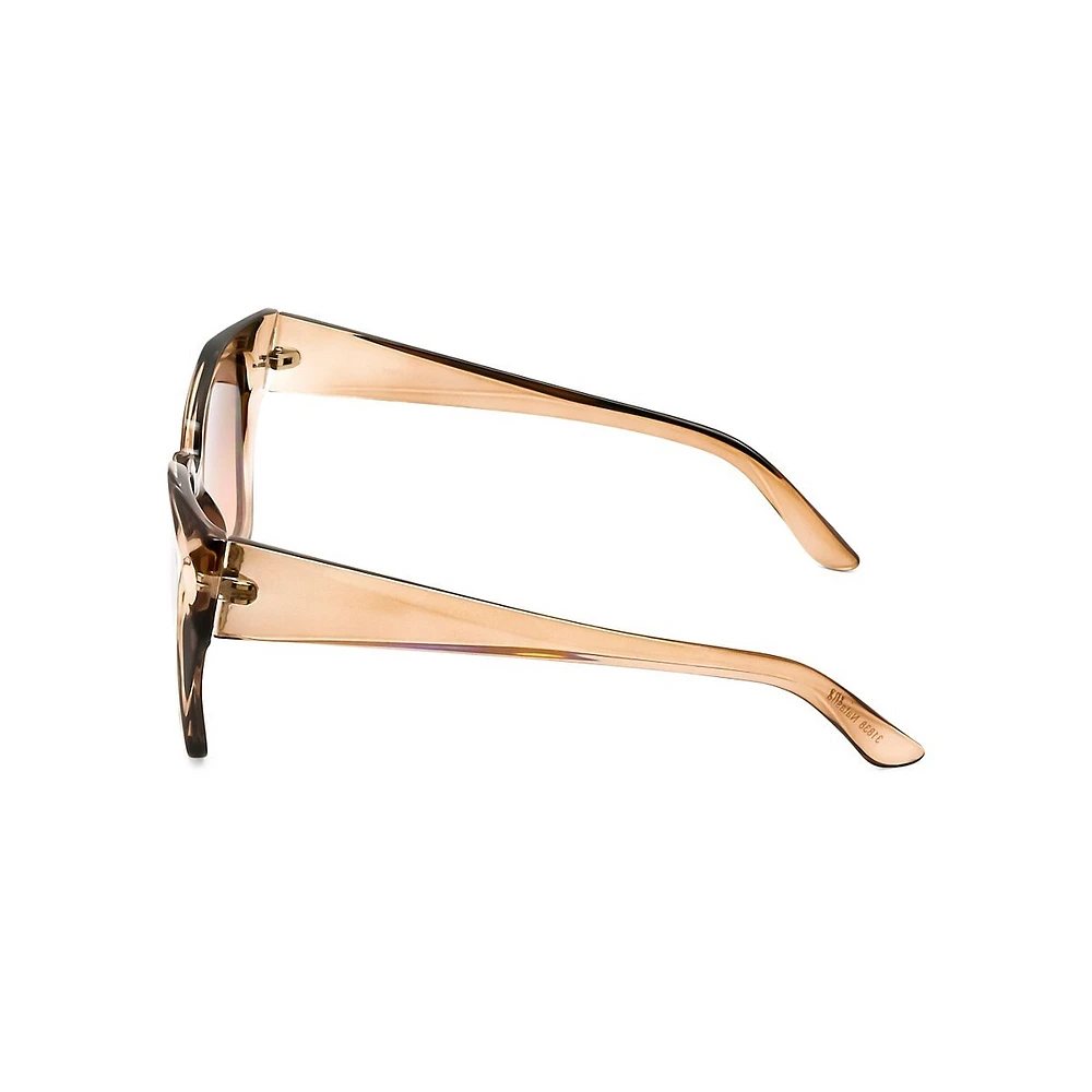 Natasha 55MM Oversized Rectangle Sunglasses