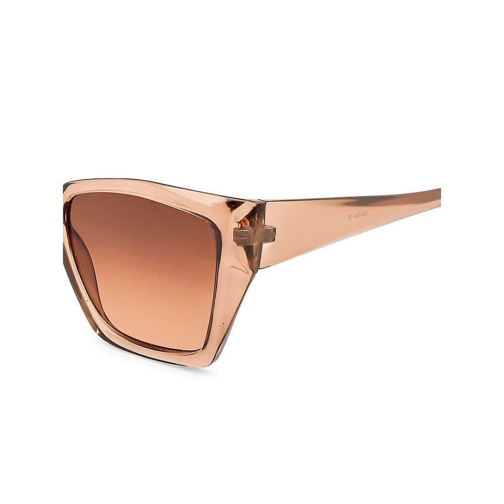 Natasha 55MM Oversized Rectangle Sunglasses