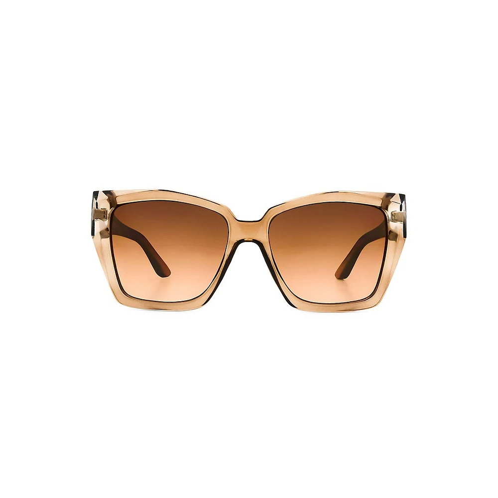 Natasha 55MM Oversized Rectangle Sunglasses