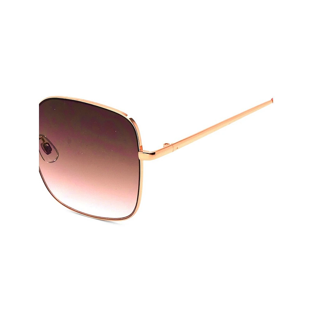 Rachel 60MM Rectangle Sunglasses