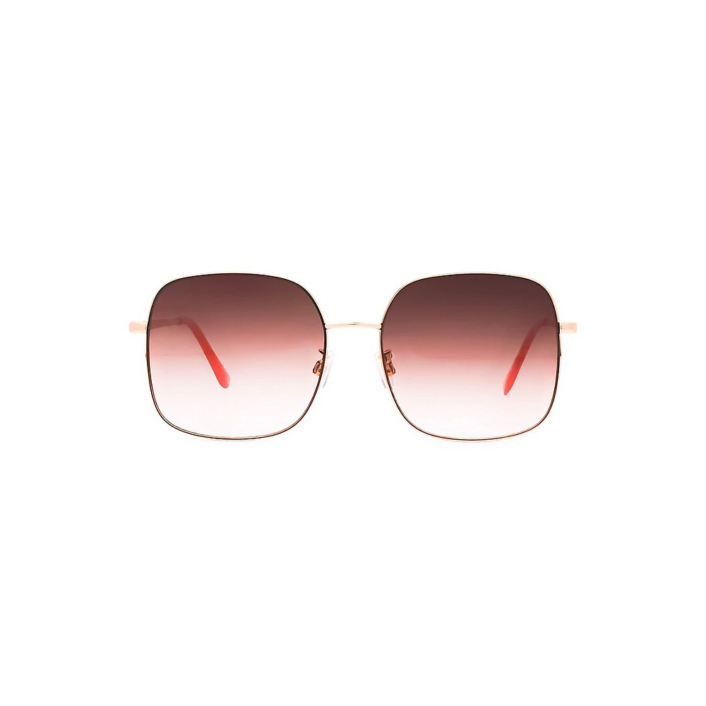 Rachel 60MM Rectangle Sunglasses