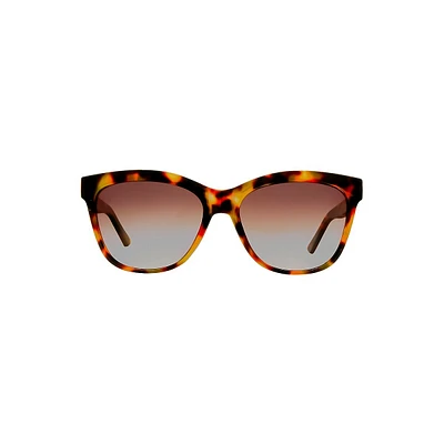 Lunettes de soleil surdimensionnées à verres polarisants de 55 mm Tasha