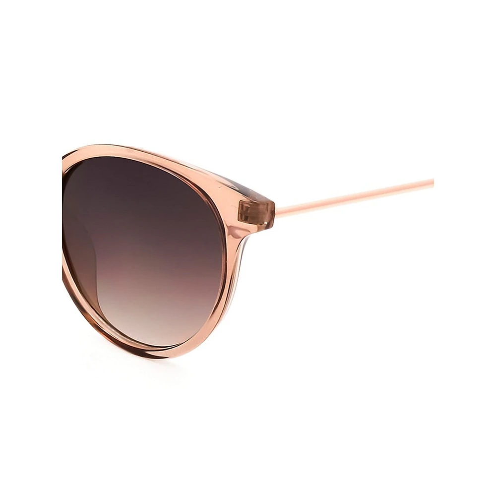 Amanda 50MM Classic Round Polarized Sunglasses