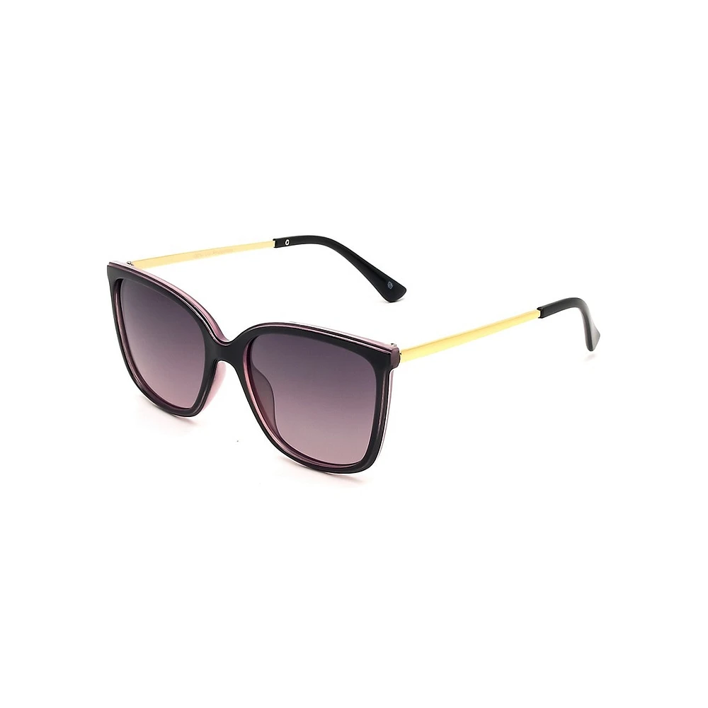 Cheryl 55MM Square Polarized Sunglasses