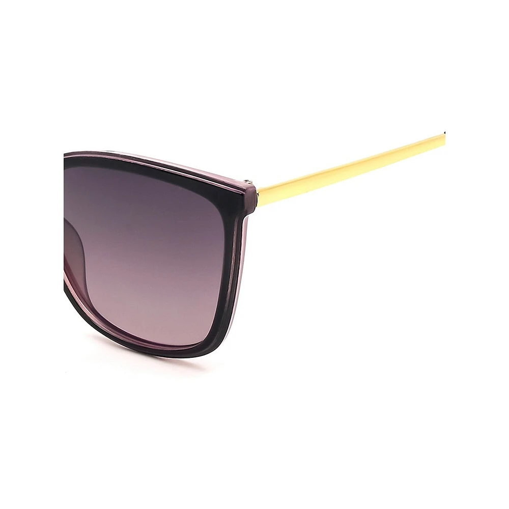 Cheryl 55MM Square Polarized Sunglasses