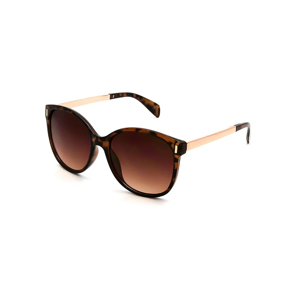 Cinnamon 54MM Oversized Round Polarized Sunglasses