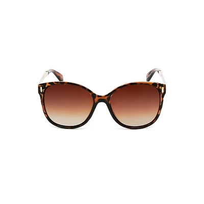 Cinnamon 54MM Oversized Round Polarized Sunglasses