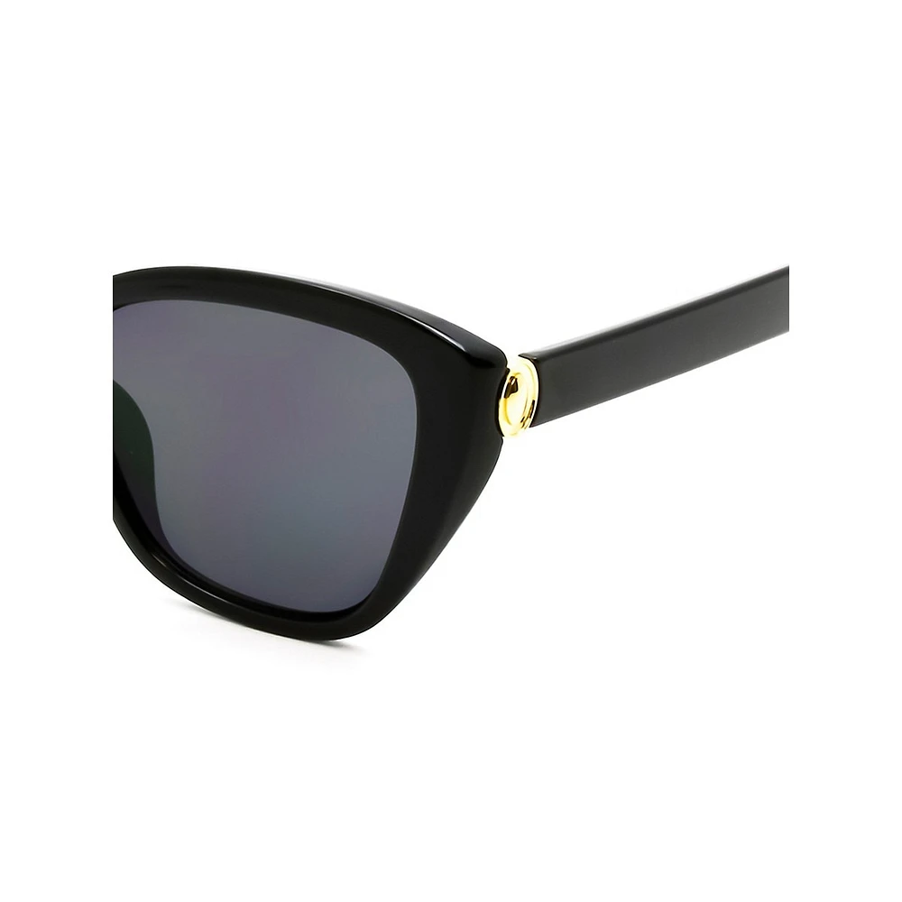 Erika 55MM Cat Eye Polarized Sunglasses