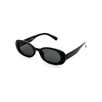 Jolie 52MM Retro Plastic Oval Sunglasses