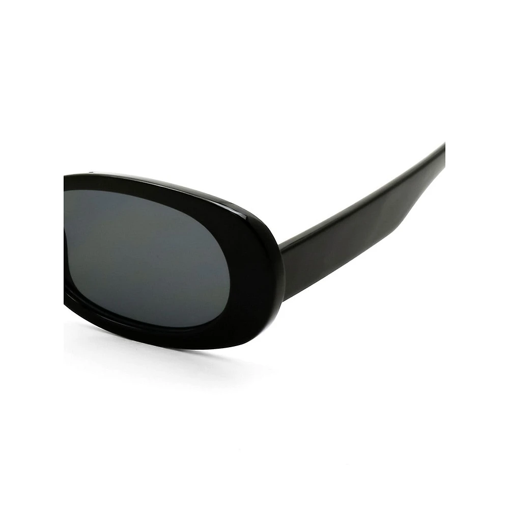 Jolie 52MM Retro Plastic Oval Sunglasses