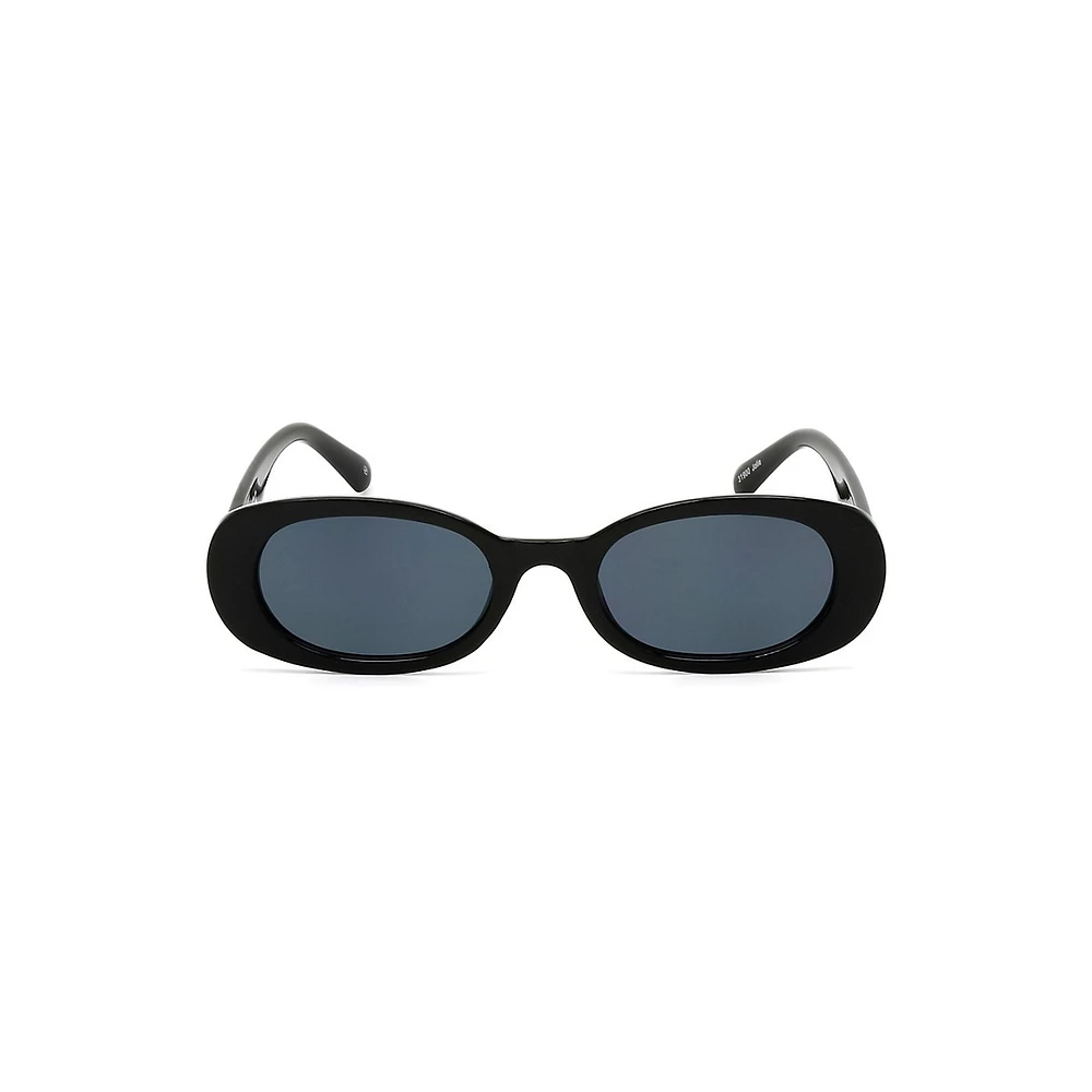 Jolie 52MM Retro Plastic Oval Sunglasses